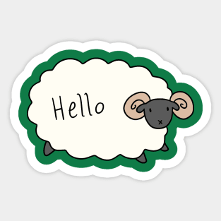 Hello Ram Sticker